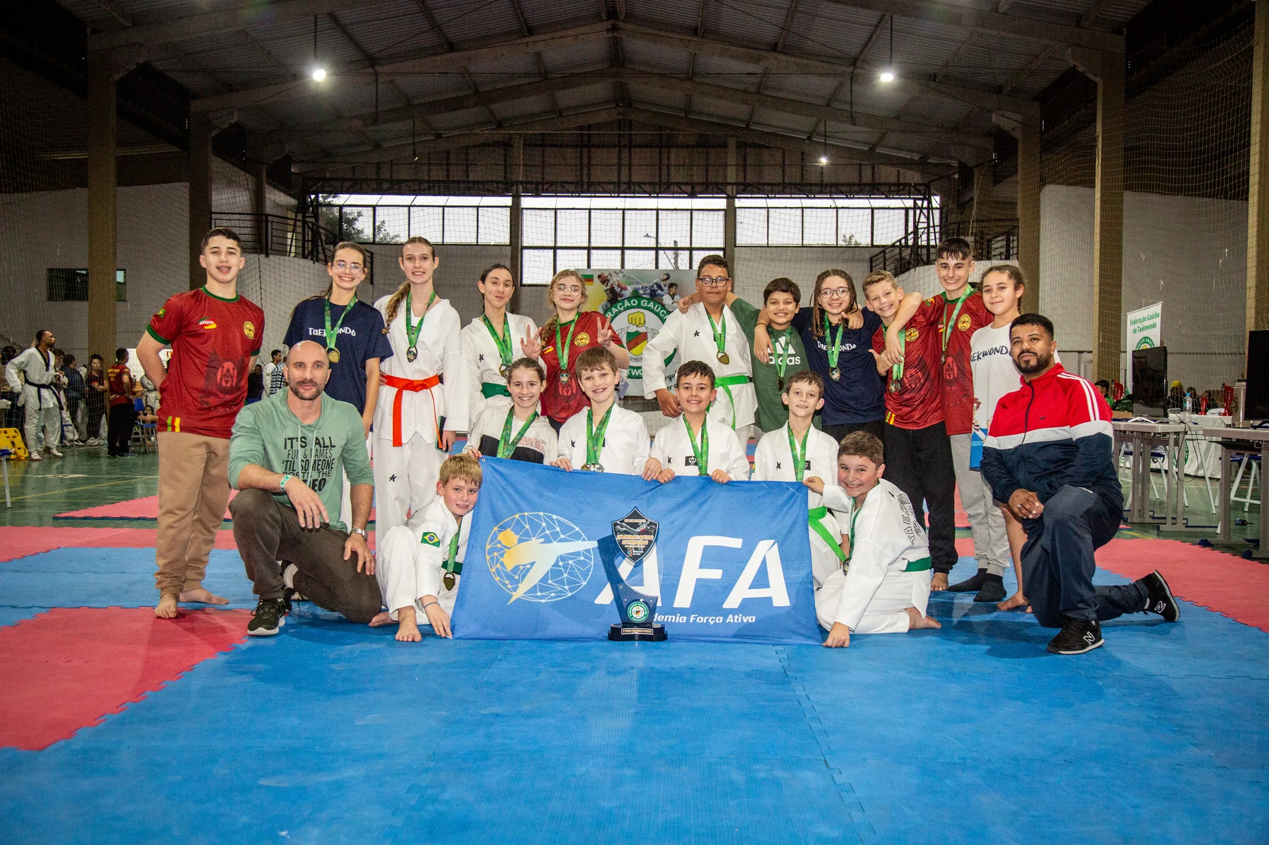 AFA Taekwondo conquista 15 medalhas e lidera o quadro geral na 2ª etapa do Campeonato Gaúcho